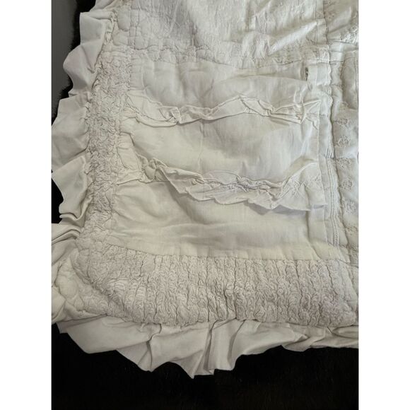 Simply shabby chic lace Toulouse sham and flat sheet full size - Picture 2 of 9